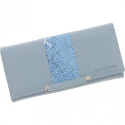 Magnetic Stripe Purse Large Blue