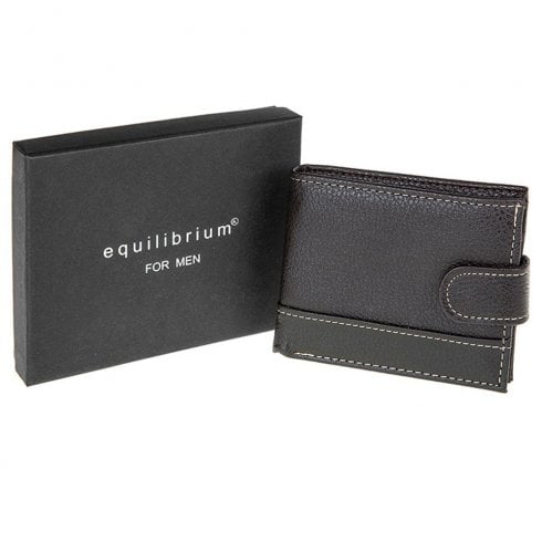 Equilibrium Men's Brown Stitched Wallet