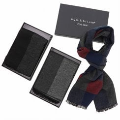 Men's Geometric Cube Block Scarf