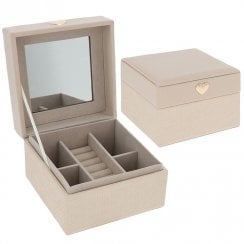 Rox Box One Tier Jewellery Box Oyster