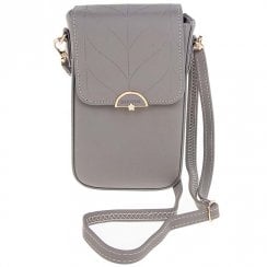 Star Embellished Mobile Phone Bag - Grey