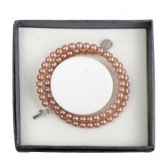 Twisted Pearl Communion Bracelet