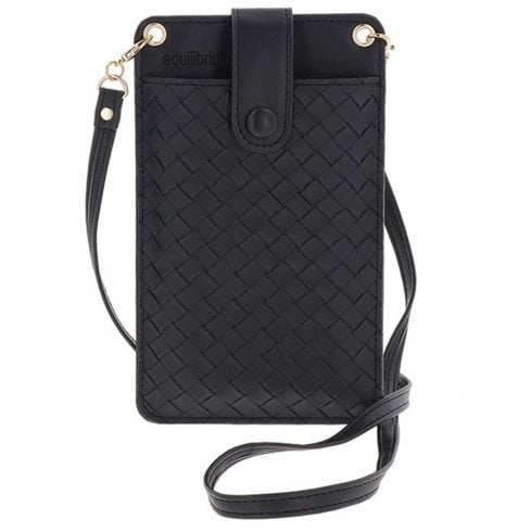 Equilibrium Woven Mobile Phone Pocket Bag Black