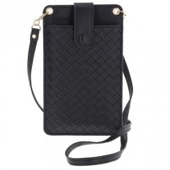 Woven Mobile Phone Pocket Bag Black