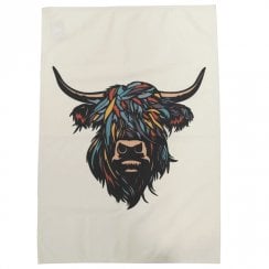 Multi Coloured Heilan Coo Cotton Tea Towel