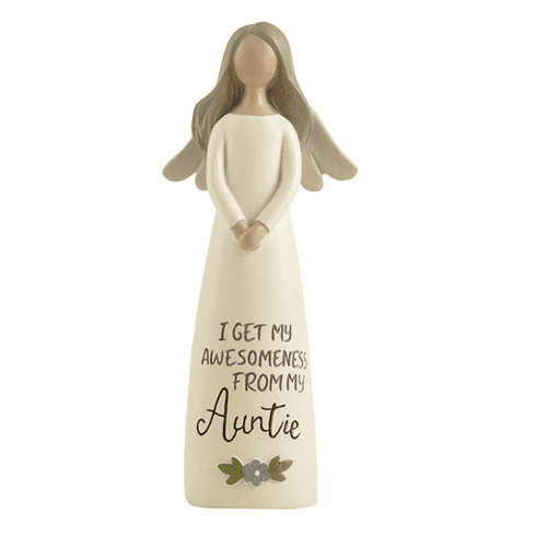 Feather & Grace Angel Figurine - Awesome Auntie