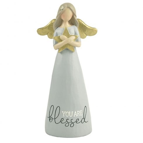 Feather & Grace Angel Ornament - You Are Blessed