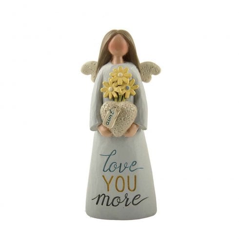 Feather & Grace Aunt Angel Figurine With Flower Pot