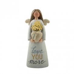 Aunt Angel Figurine With Flower Pot
