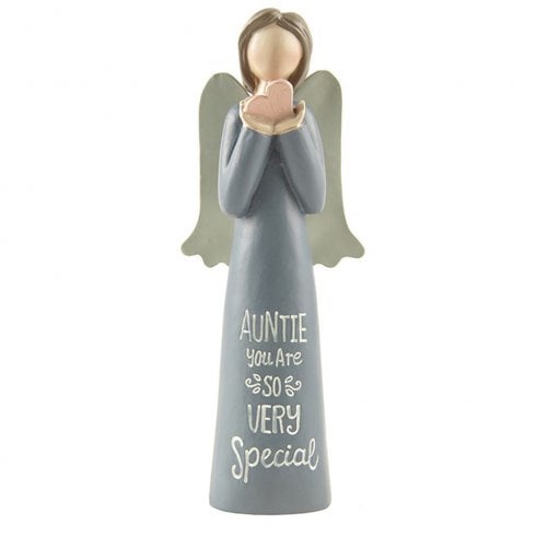 Feather & Grace Auntie Angel Figurine With Butterfly