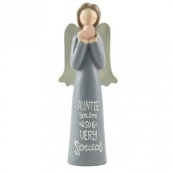 Auntie Angel Figurine With Butterfly