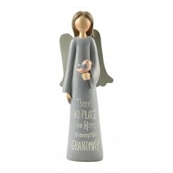 Grandma Angel Figurine With Bird