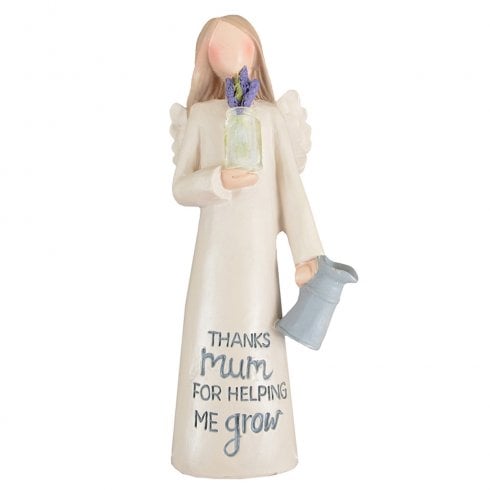 Feather & Grace Mum Angel Figurine - Thanks Mum For Helping Me Grow