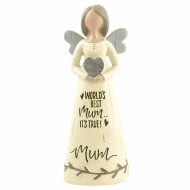 Mum Angel Figurine - Worlds Best Mum Its True