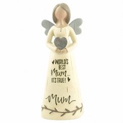 Mum Angel Figurine - Worlds Best Mum Its True