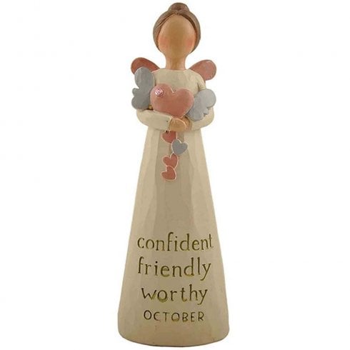 Feather & Grace October Birthstone Angel Figurine