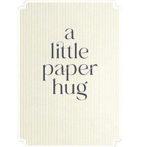 Pigment Fox & Butler Greetings Card - A Little Paper Hug