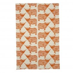 100% Cotton Tea Towel-Highland Cow Repeat
