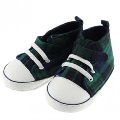 Baby Black Watch Tartan Baseball Boots