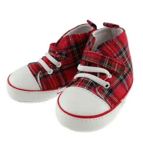 Glen Appin of Scotland Baby Royal Stewart Tartan Baseball Boots