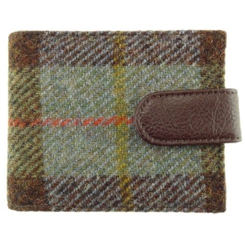 Glen Appin of Scotland Barra Harris Tweed Wallet With Coin Section - MacLeod Tartan