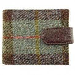 Barra Harris Tweed Wallet With Coin Section - MacLeod Tartan