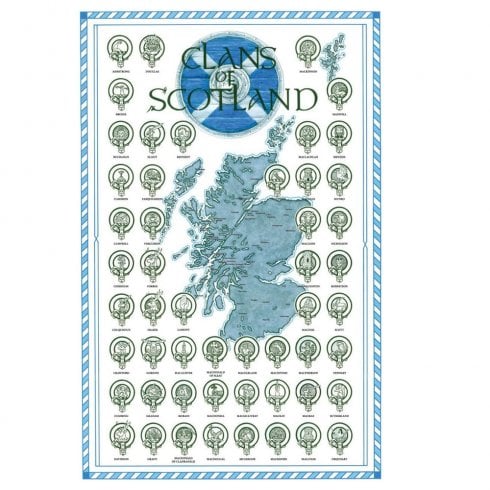 Glen Appin of Scotland Clans of Scotland Cotton Tea Towel