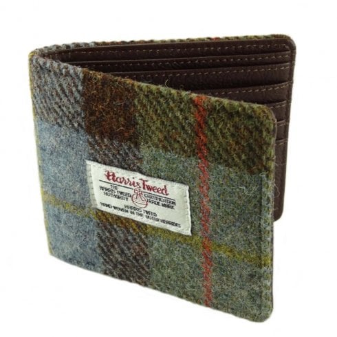 Glen Appin of Scotland Gents Mull Harris Tweed Wallet - MacLeod Tartan