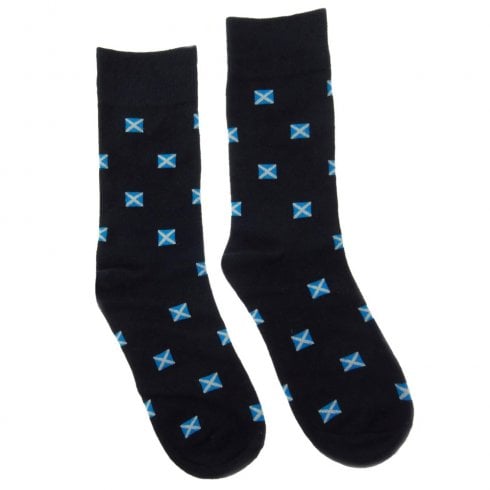 Glen Appin of Scotland Gents Saltire Novelty Socks - One Size