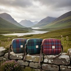 Harris Tweed 'Almond' Mini Bags