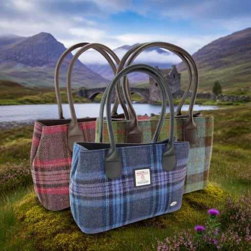 Glen Appin of Scotland Harris Tweed Classic Cassley Handbag