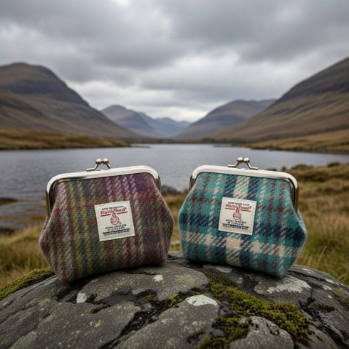 Glen Appin of Scotland Harris Tweed 'Eigg' Small Clasp Purses