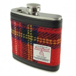 Harris Tweed Hip Flask - Royal Stewart