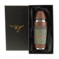 Harris Tweed Hunting Flask - Macleod Tartan