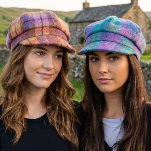 Glen Appin of Scotland Harris Tweed Ladies Caps - One Size