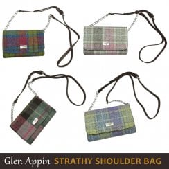 Harris Tweed Strathy Wallet Shoulder Bag 