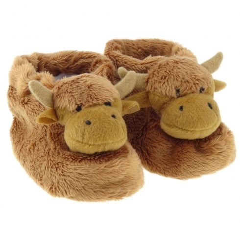 Glen Appin of Scotland Highland Cow Booties - 6 - 12 Months