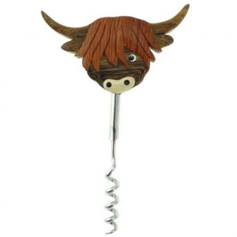 Glen Appin of Scotland Highland Cow Corkscrew