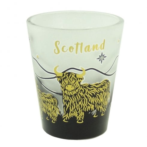 Glen Appin of Scotland Highland Cow Shot Glass