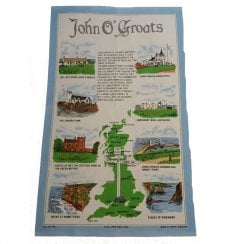 John O'Groats Tea Towel