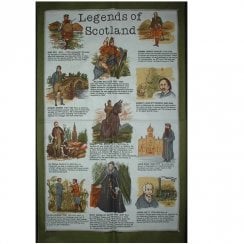 Legends of Scotland Tea Towel