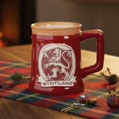 Lion Rampant Stoneware Mug - Red