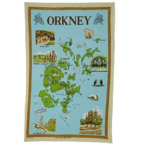 Glen Appin of Scotland Orkney Colour Tea Towel