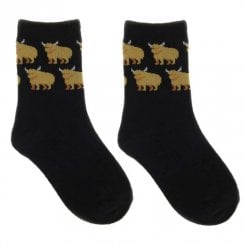 Pack of 2 Kids Highland Cows Socks