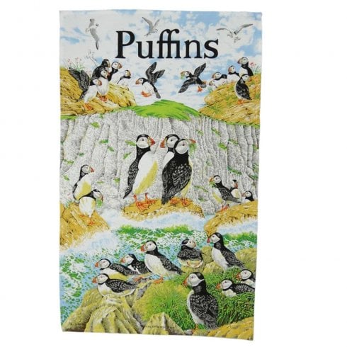 Glen Appin of Scotland Puffins Tea Towel