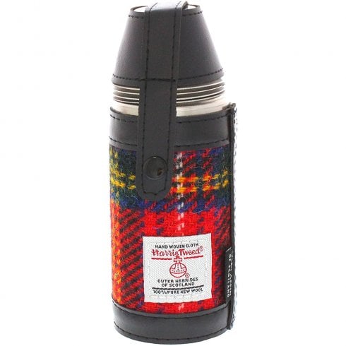 Glen Appin of Scotland Royal Stewart Tartan Harris Tweed Hunting Flask HF3500-COL24