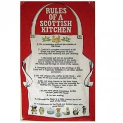 Rules of a Scottish Kitchen Tea Towel