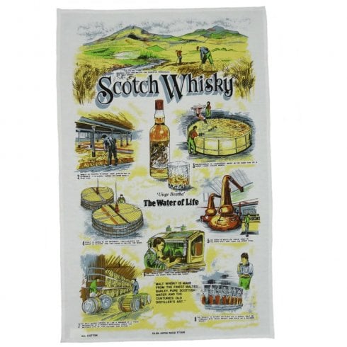 Glen Appin of Scotland Scotch Whisky Tea Towel