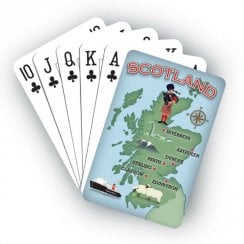 Scotland Map Playing Cards