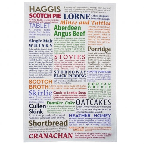 Glen Appin of Scotland Scottish Delicacies Cotton Tea Towel